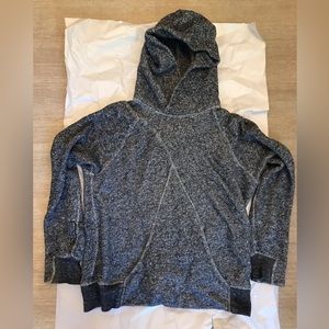 Rogan NY navy speckled cotton hoodie sweatshirt men xs / women small